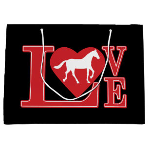 Horse Lobve Large Gift Bag