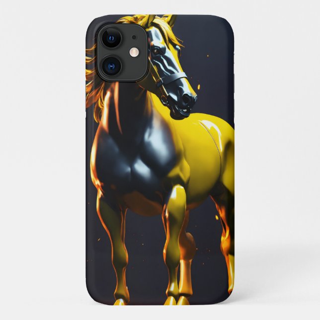Horse Logo iPhone 11 Barely There Case (Back)