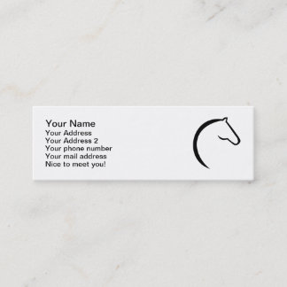 Horse logo mini business card