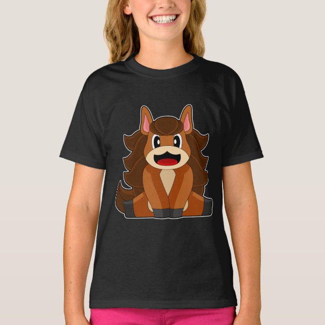 Horse long Hairs T-Shirt (Front)