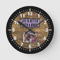 Horse lover 1 photo black purple rustic