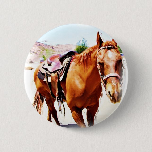 Horse Lover_ 2 Inch Round Button (Front)