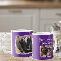 Horse lover 2 photo white purple