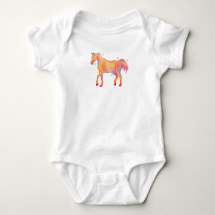 Horse Lover Animal Christmas, Christmas Farm Anima Baby Bodysuit