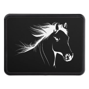 Horse Lover Beautiful Horse Sketch Trailer Hitch Cover