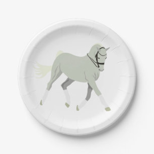 Horse Lover Cowgirl Cowboy Farm Country Western Paper Plate