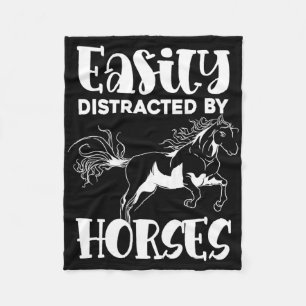 Horse Lover Equestrian Horse Riding Animal Funny H Fleece Blanket