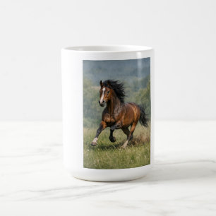 Horse Lover Gift Running Horse Coffee Mug 
