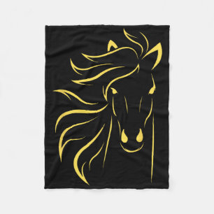 Horse Lover Gifts Womens Equestrian Men Horseback  Fleece Blanket