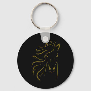 Horse Lover Gifts Womens Equestrian Men Horseback  Keychain
