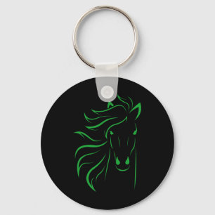 Horse Lover Gifts Womens Equestrian Men Horseback Keychain