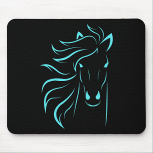 Horse Lover Gifts Womens Equestrian Men Horseback Mouse Pad