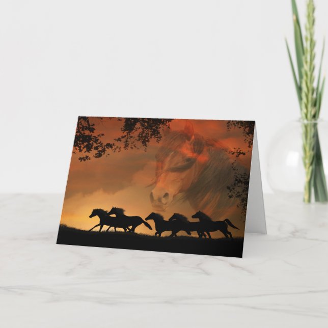 Horse Lover Happy Birthday Card (Front)