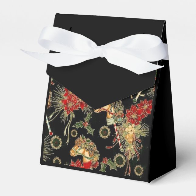 Horse Lover Hobby Horse Favor Box (Front Side)