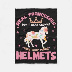 Horse Lover Horse Girl  Fleece Blanket