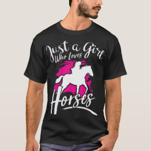 Horse Lover Horseback Riding Equestrian Horse kidd T-Shirt
