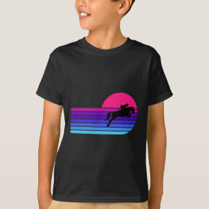 Horse Lover Horseback Riding Equestrian Retro Suns T-Shirt
