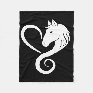 Horse Lover Horseback Riding Western Cowgirl Ranch Fleece Blanket