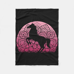Horse Lover Horseback Riding Western Cowgirl Women Fleece Blanket