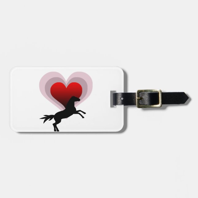Horse Lover Luggage Tag (Front Horizontal)