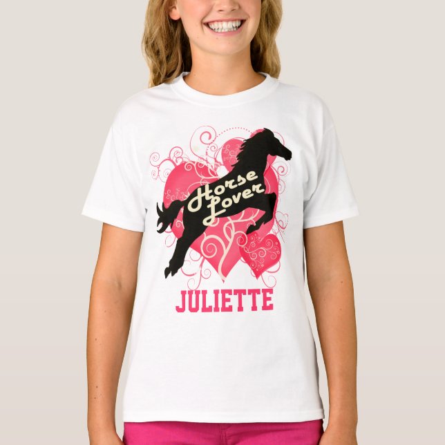 Horse Lover Personalized Juliette T-Shirt (Front)