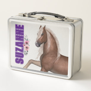 Horse Lover Personalized Metal Lunchbox