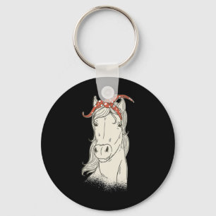 Horse Lover Riding Horseback Horse Girl And Women Keychain