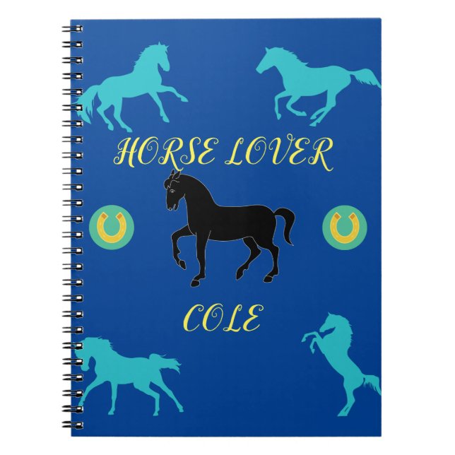 Horse Lover Spiral Notebook. Notebook (Front)