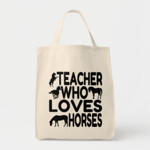 Horse Lover Teacher Tote Bag