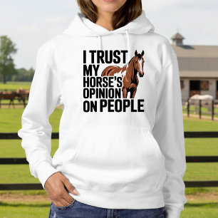 Horse Lover Western Cowgirl Equestrian Farm Girl Hoodie