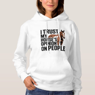 Horse Lover Western Cowgirl Equestrian Farm Girl Hoodie