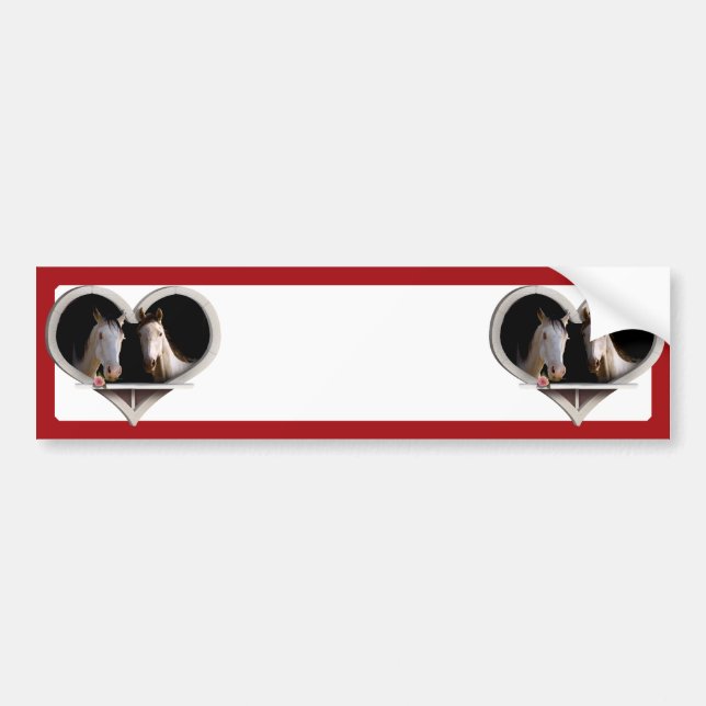 Horse Lovers (Add Your Text) Bumper Sticker (Front)
