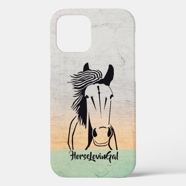 Horse Lover's Apple IPhone 12 (Tough) Phone Case (Back)