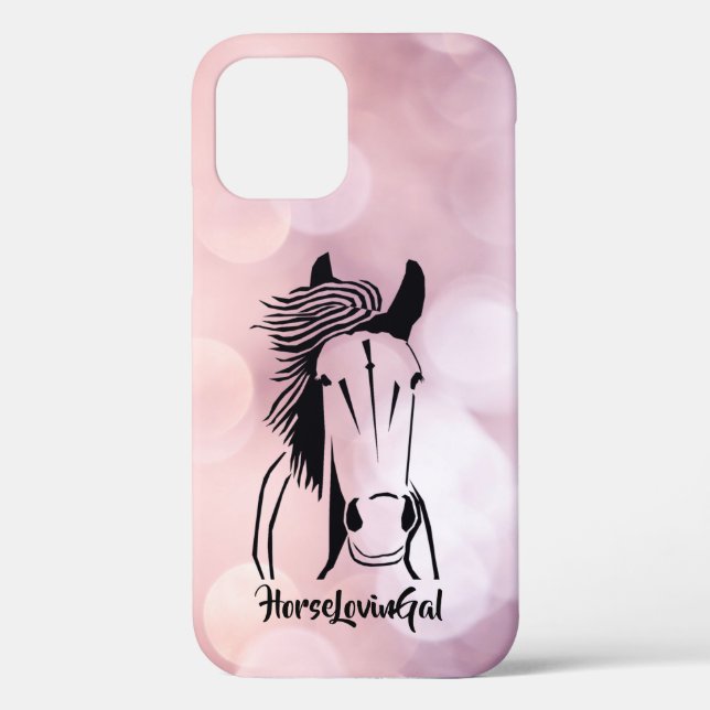 Horse Lover's Apple IPhone 12 (Tough) Phone Case (Back)