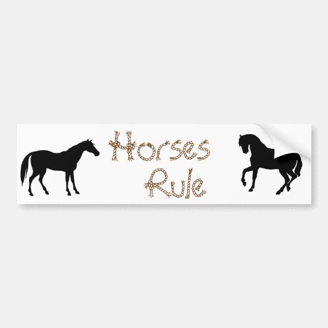 Horse Lovers Bumper Sticker (Front)