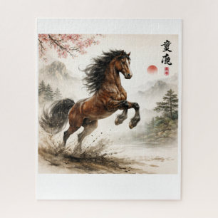 Horse lovers , chinese jigsaw puzzle