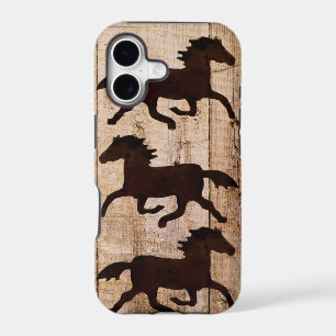 Horse Lovers Cowboy Rustic Wood iPhone 5 Case