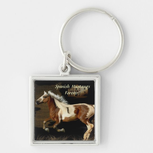 Horse-lover's Equine Animal-lover's Gift Keychain (Front)