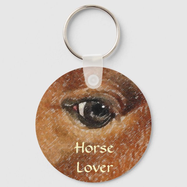 Horse-lover's Equine Animal-lover's Gift Keychain (Front)