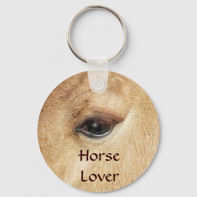 Horse-lover's Equine Animal-lover's Gift Keychain (Front)