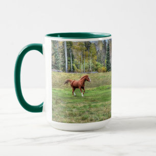 Horse-lover's Equine Photo on a BC Ranch Mug
