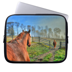Horse-lovers Equine Ranch Horse Photo Laptop Sleeve