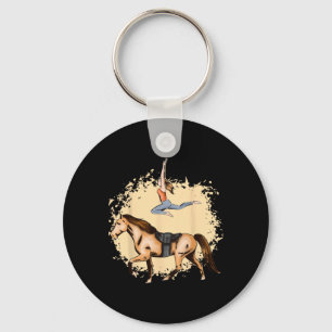 Horse Lovers Horseck Riding Trick Equestrian Saddl Keychain
