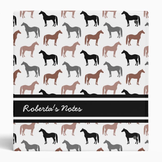 Horse Lover's Pattern Binder (Back)