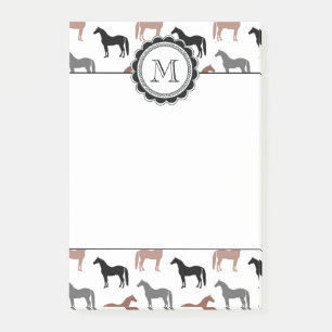 Horse Lover's Pattern Post-it Notes