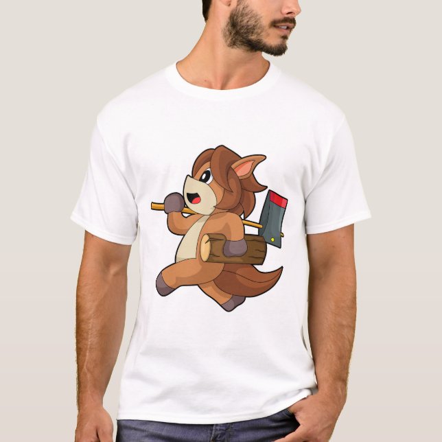 Horse Lumberjack T-Shirt (Front)
