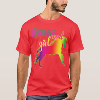 Horse Mad Girl Crazy About Horses Loves T-Shirt