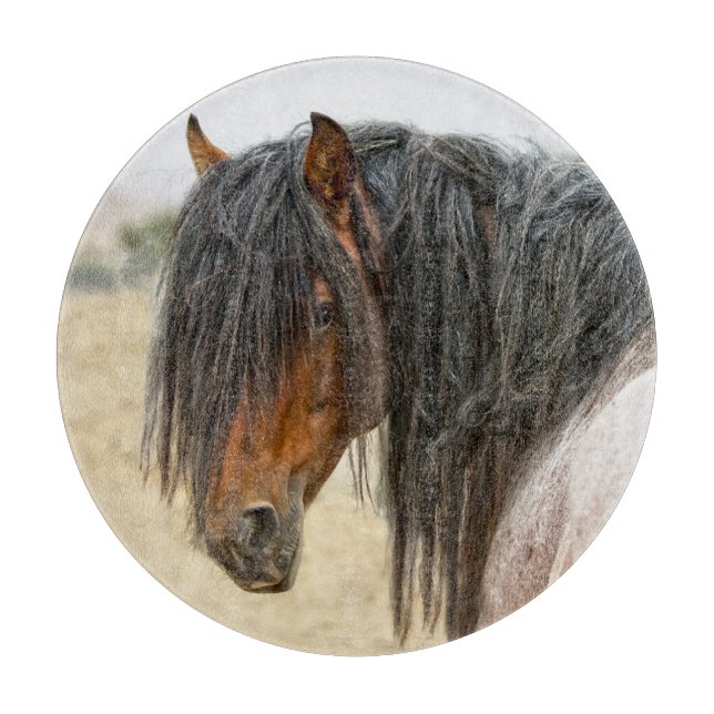 Horse Mane Cutting Board (Front)