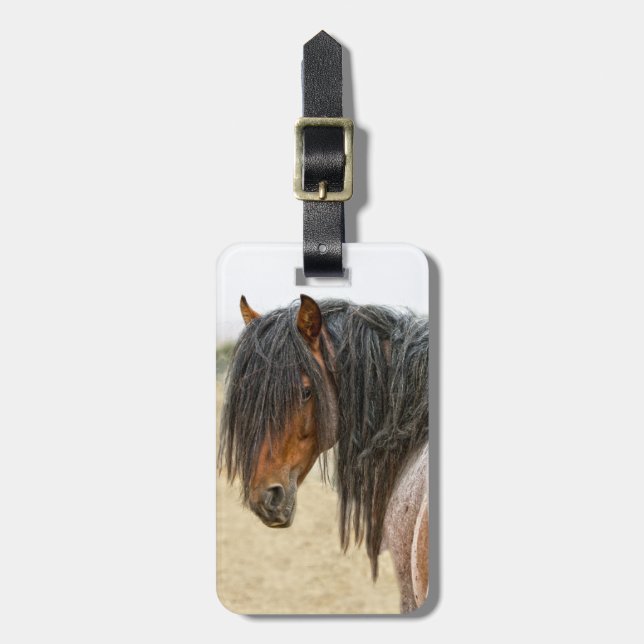 Horse Mane Luggage Tag (Front Vertical)