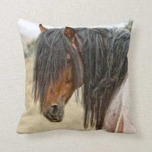 Horse Mane Throw Pillow